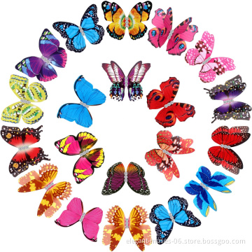 50pieces Butterfly Hair Braid  Beads Colorful Adjustable Hair Cuffs Clips Tiara Crown Hair Styling Jewelry in factory price